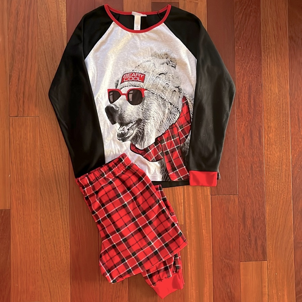 PJs + Pancakes Beary Cool pijama set, sz M